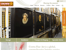 Tablet Screenshot of crownfineart.com
